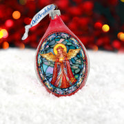 Angel of Hope Drop Glass Ornament by G. Debrekht - Nativity Holiday Decor - 757-053