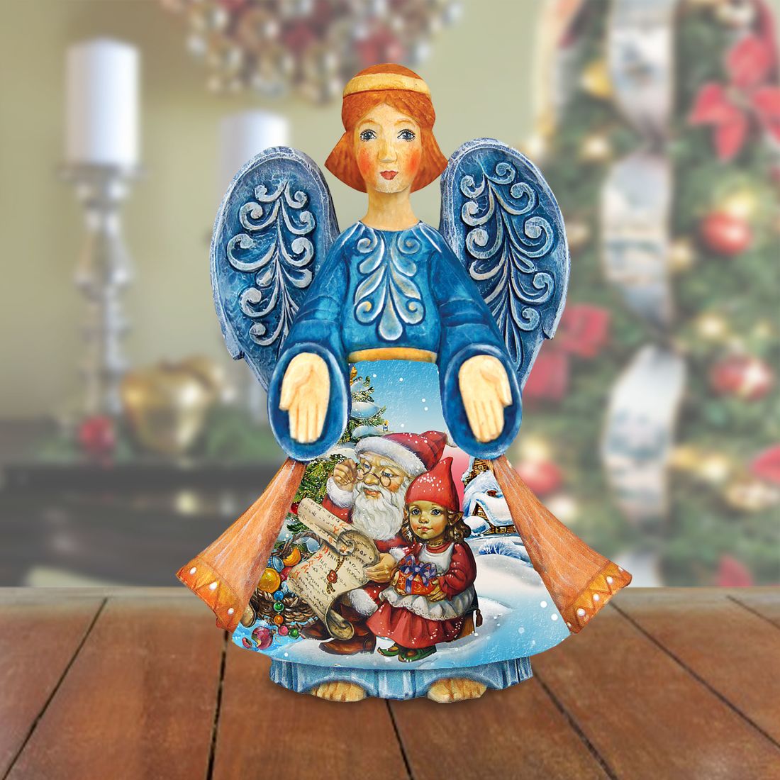 Christmas Angel Christmas Figurine by G. DeBrekht - Nativity Holiday Decor - 552711