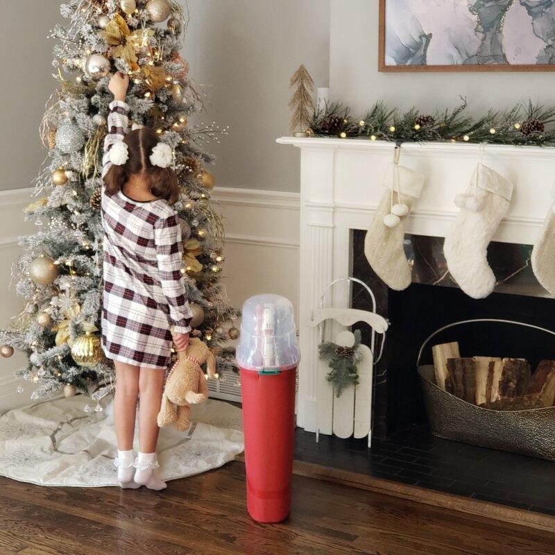 Christmas Gift Wrap Storage Set - Christmas Trees USA