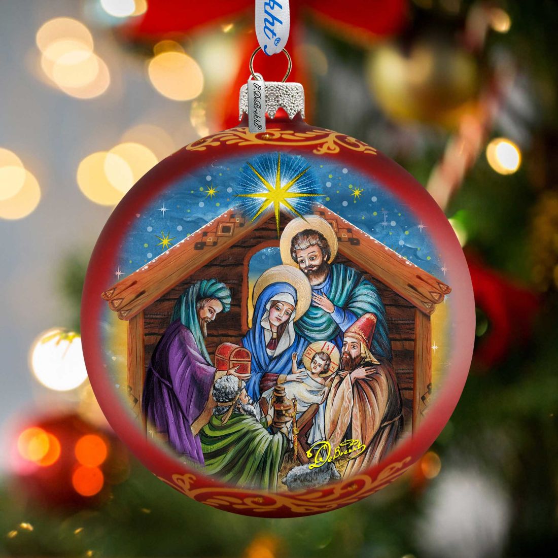 The Gift of the Three Kings Glass Ornament Limited Edition