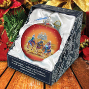 The Journey of the Three Wise Men Glass Ornament Limited Edition
