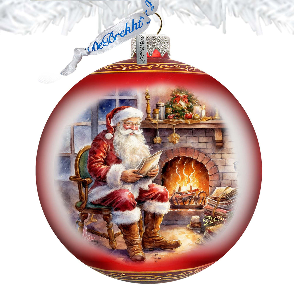 St. Nicks Nook Large Glass Ornament