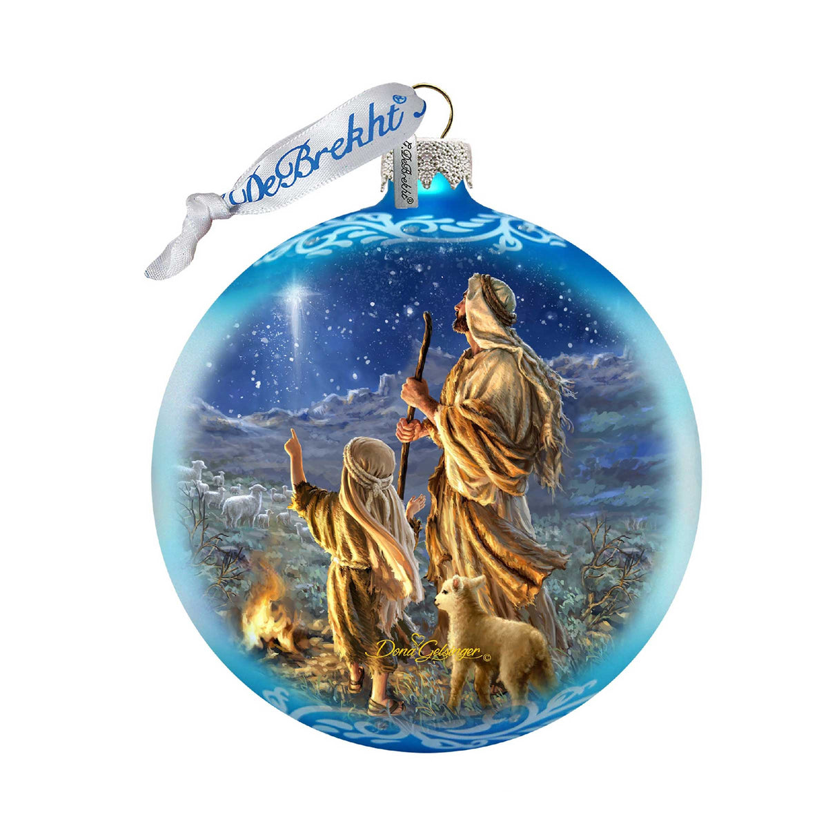 Shepherds Glass Ornament Limited Edition by D. Gelsinger - Nativity Holiday Décor - 73896-1838