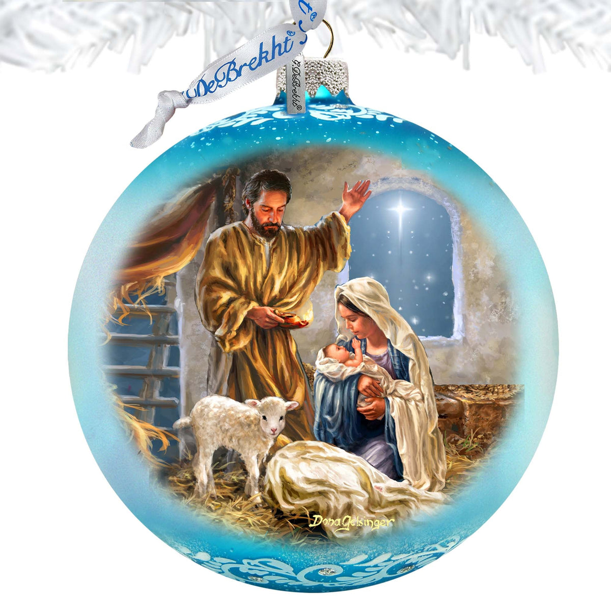 A Child is Born Christmas Decoration