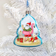 Christmas at the Beach Mercury Glass Ornaments Set of 3