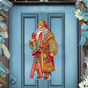 Santa's Skiing Adventure Holiday Door Decor