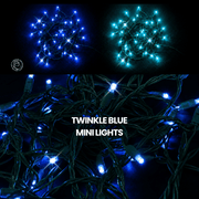 LED Mini Lights 5MM Blue Twinkle 6" Spacing