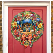 Nativity Wreath Holiday Door Decor