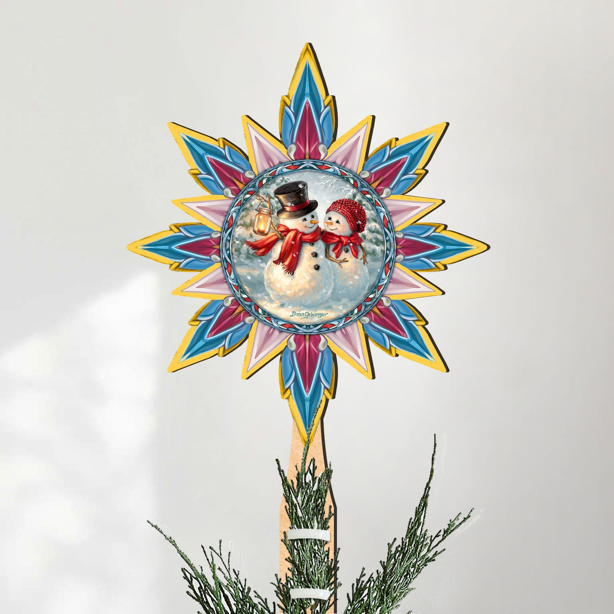 Snow Much in Love Tree Topper Wooden Decor