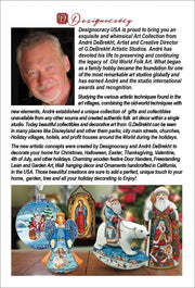 Holy Guardian Angel Drop Glass Ornament by G. Debrekht - Nativity Holiday Decor - 757-055