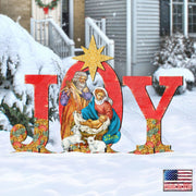 Joy Regal Outdoor Nativity Set by G. DeBrekht - Nativity Holiday Decor - 8121456F-S3M
