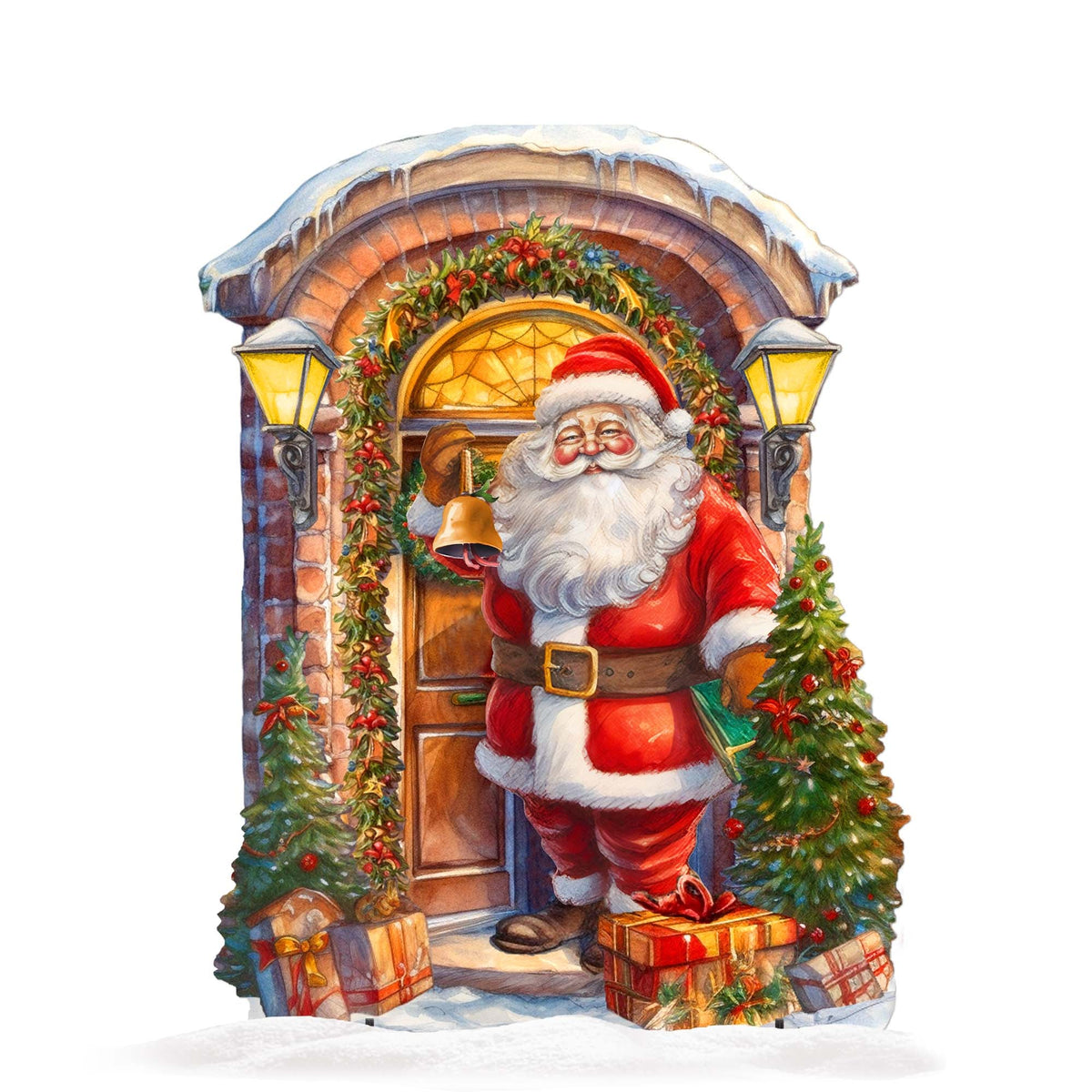 Knocking the Door Santa Outdoor Decor