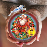 Enchanted Santa Glass Ornament Limited Edition
