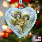 Three Angels Glass Ornament Limited Edition by Strelkina at G. DeBrekht