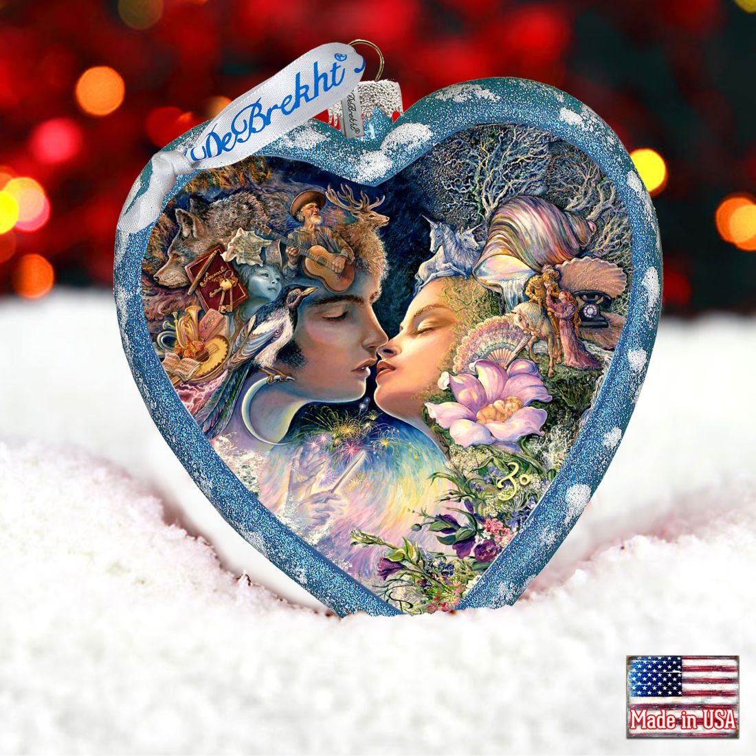 Magic Kiss Heart Glass Ornament Limited Edition