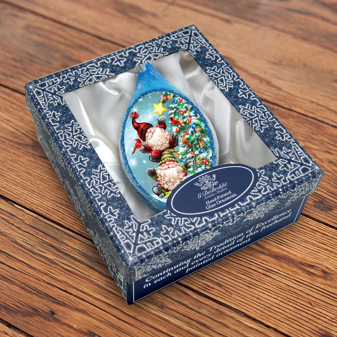Father Forgive Them Drop Glass Ornament