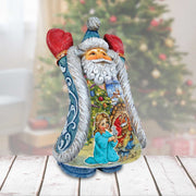 Christmas Night Greetings Santa Handcrafted Christmas Figurine