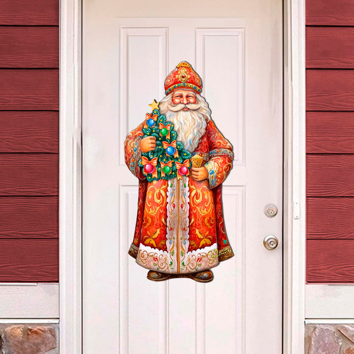 Santa's Tree of Joy Holiday Door Decor