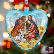 Nativity Glass Ornament Limited Edition