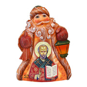 Tiny Tale Santa Saint Nick Handcrafted Christmas Figurine - G. DeBrekht - Christmas Santa Snowman Decor - 561615