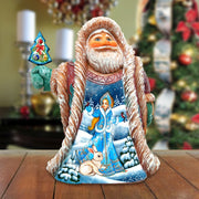 Snow Maiden Regal Santa Handcrafted Christmas Figurine