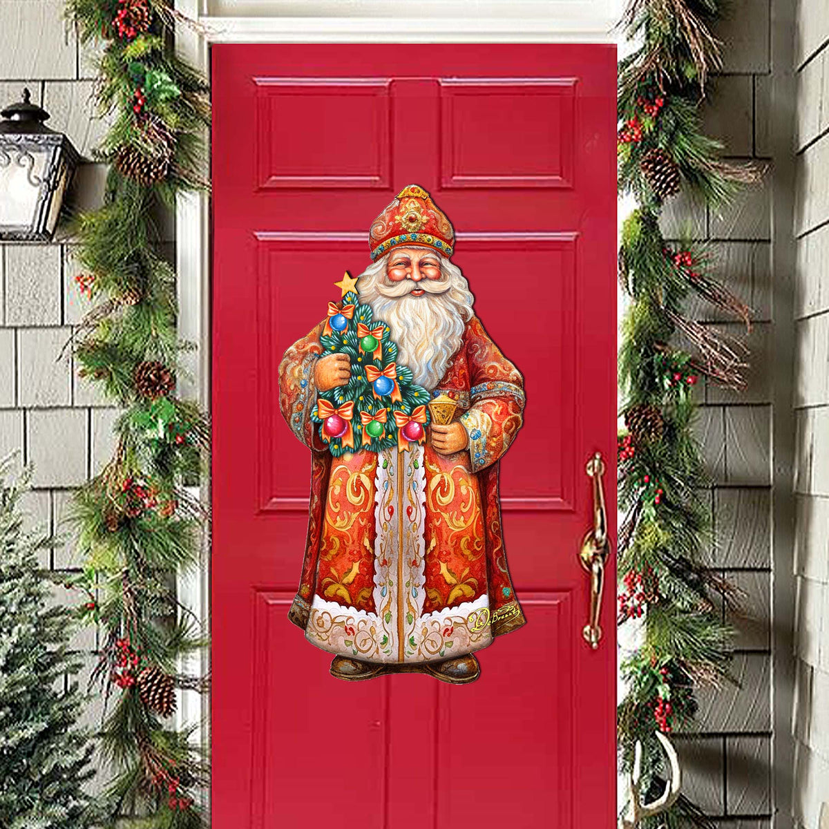 Santa's Tree of Joy Holiday Door Decor
