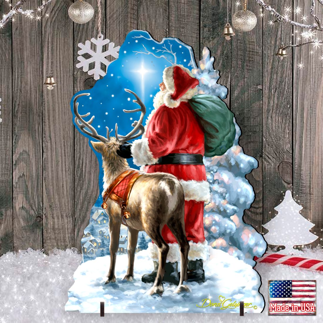 Starry Night Santa Christmas Outdoor Decor