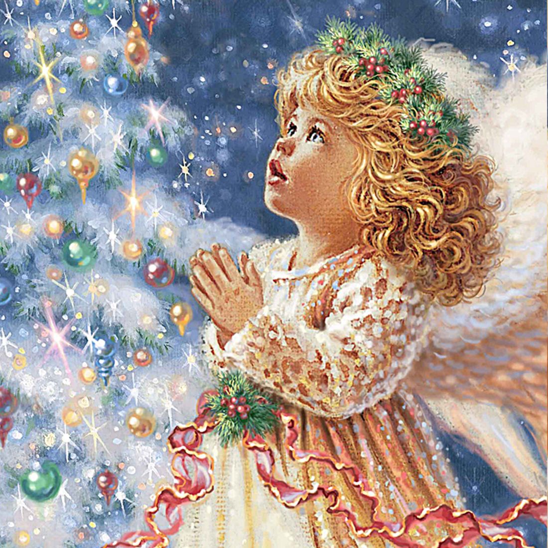 My Christmas Wish Art Wooden Wall Art by D. Gelsinger - Nativity Holiday Decor - 95656B-0703