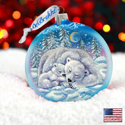 A Comforting Winters Night Limited Edition Glass Ornament by G. Debrekht - Christmas Decor - 73912