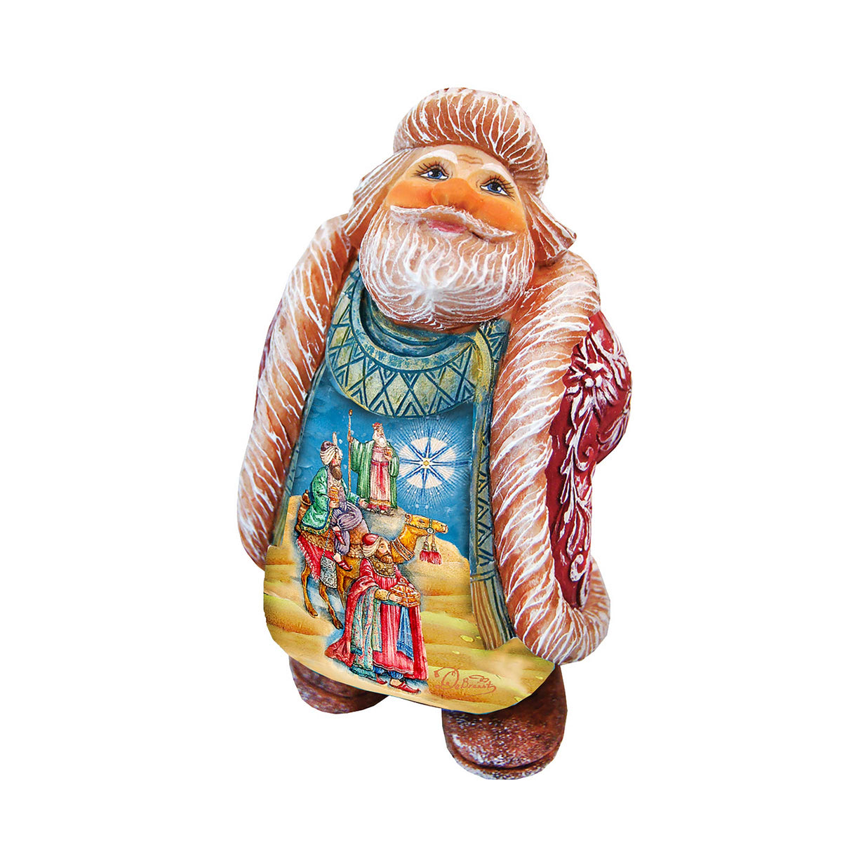 Three Kings Santa Handcrafted Christmas Figurine