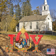 Joy Outdoor Nativity Set