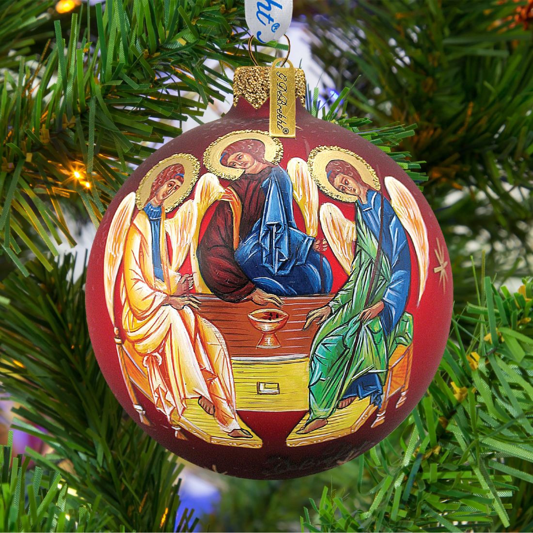 Nativity Glass Ornament Set of 3