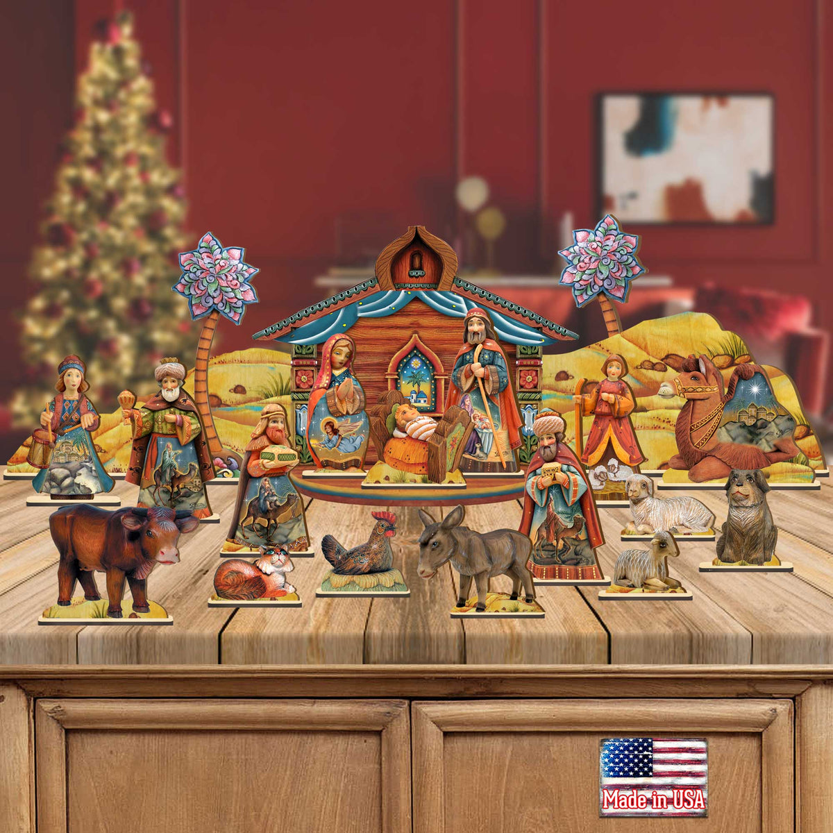Nativity Village Decorative Set of 21