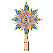 Christmas Story Star Tree Topper Wooden Decor by G. Debrekht - Nativity Holiday Decor - 89501