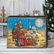 Three Kings Nativity Wooden Wall Art Christmas Decoration
