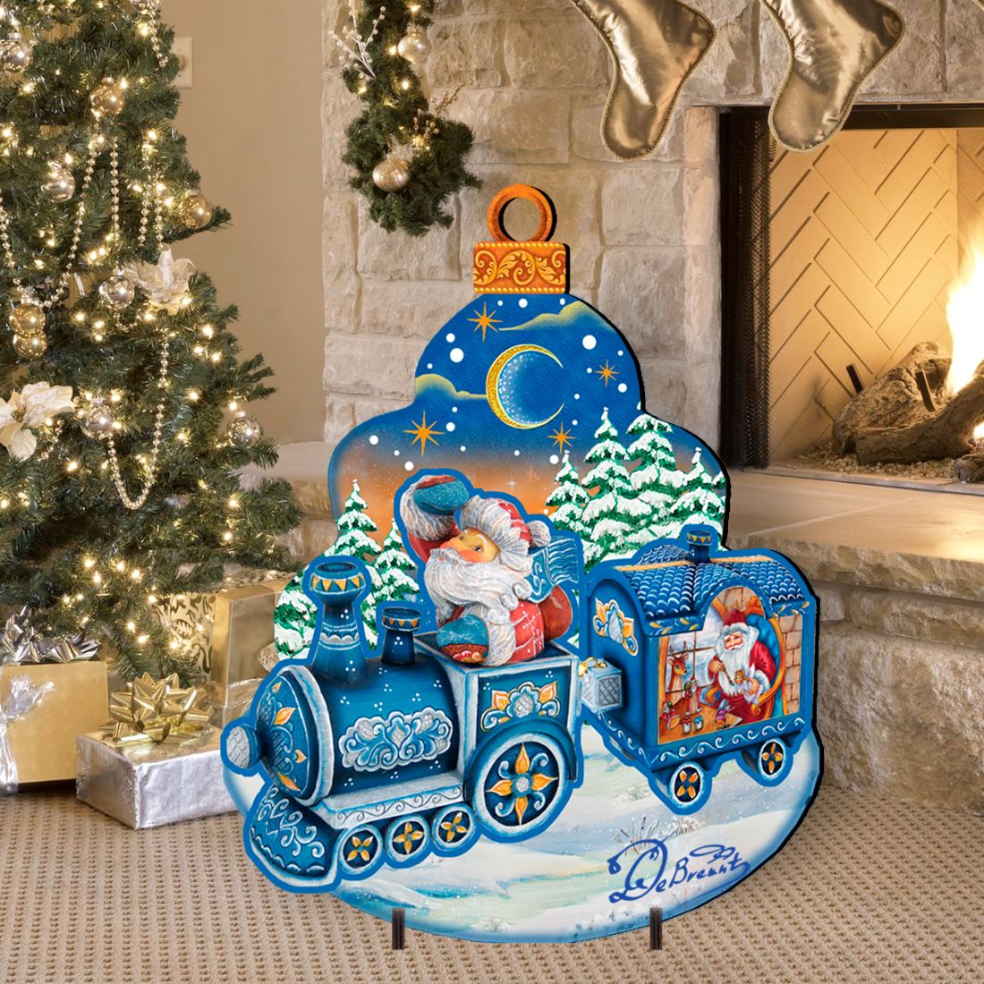 Santa Arrival Christmas Outdoor Yard Sign