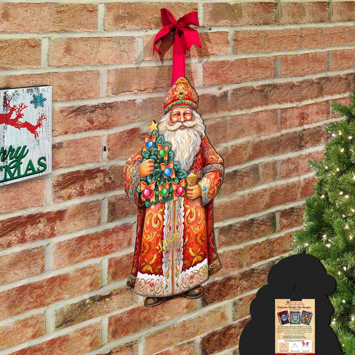 Santa's Tree of Joy Holiday Door Decor