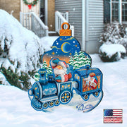 Santa Arrival Christmas Outdoor Yard Sign