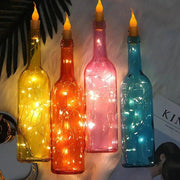 Battery Operated LED Bottle Candle Wire String Light - Christmas Trees USA