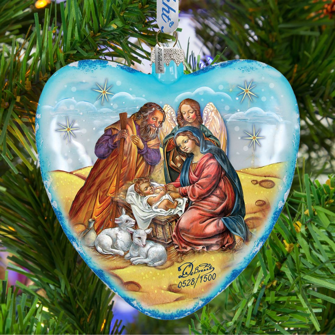 Nativity Glass Ornament Limited Edition