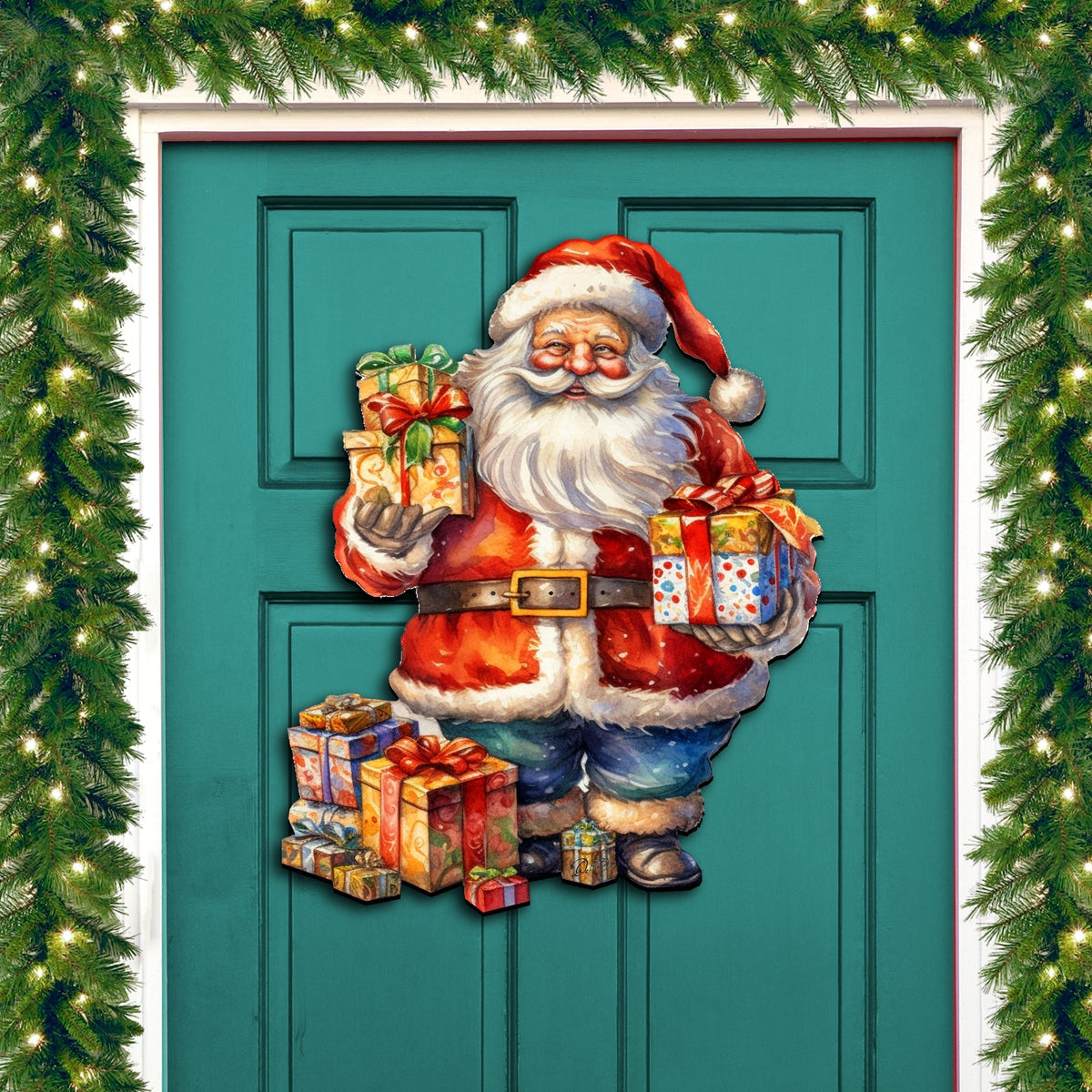 Merry Delivery Holiday Door Decor by G. Debrekht - Christmas Decor - 8611080H