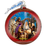Holy Night Nativity Glass Ornament Limited Edition by D. Gelsinger - Nativity Holiday Decor - 73898-1208