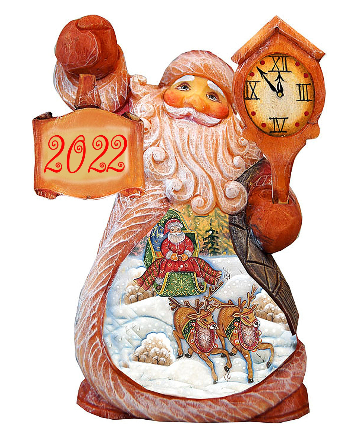 Santa Village Sleigh Ride Christmas Figurine