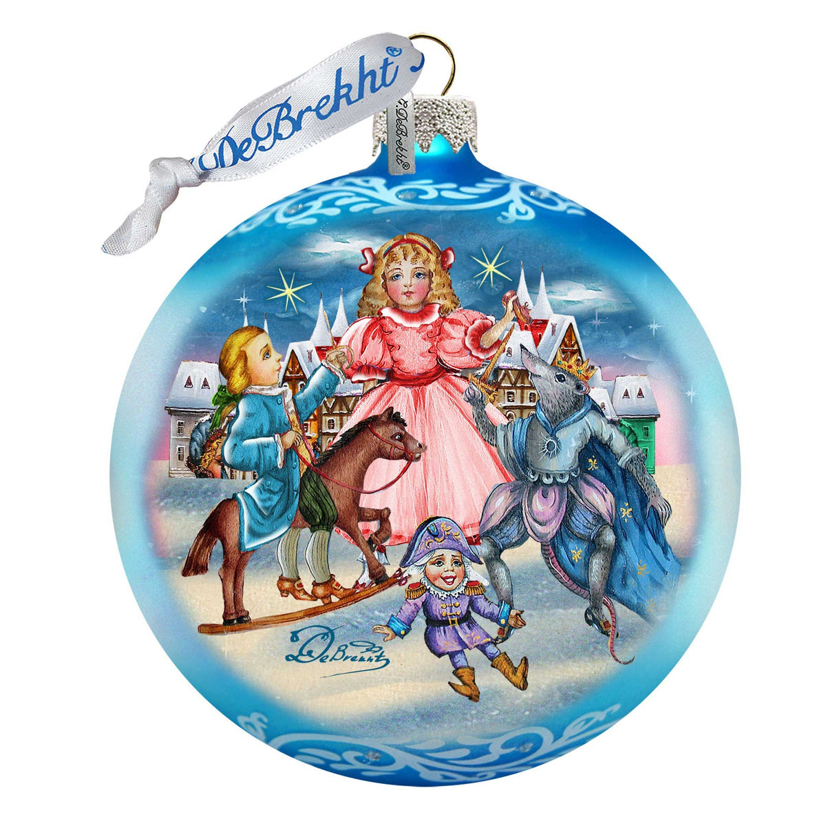 Nutcracker Story Glass Ornament Limited Edition by G. DeBrekht - Christmas Decor - 73916
