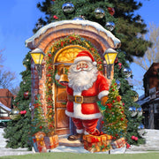 Knocking the Door Santa Outdoor Decor