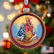 Nativity Glass Ornament Set of 3 by G. DeBrekht - Nativity Holiday Decor - 73749-S3
