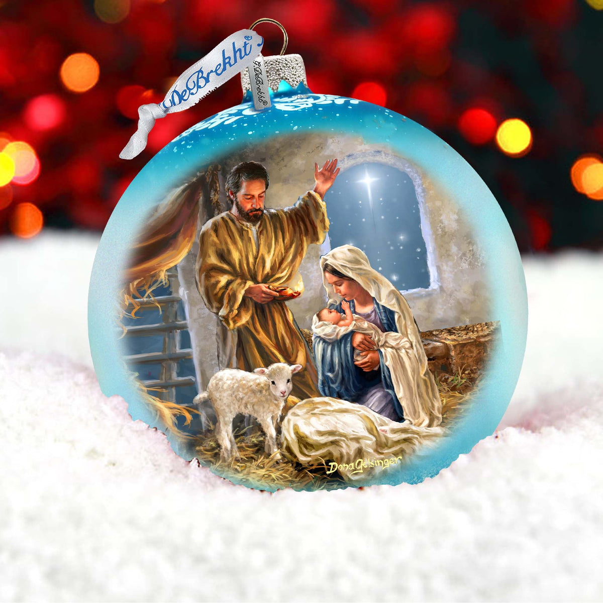 A Child is Born Christmas Decoration
