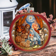 The Birth of the Bright Star Glass Ornament Limited Edition by G. DeBrekht - Nativity Holiday Decor - 73917