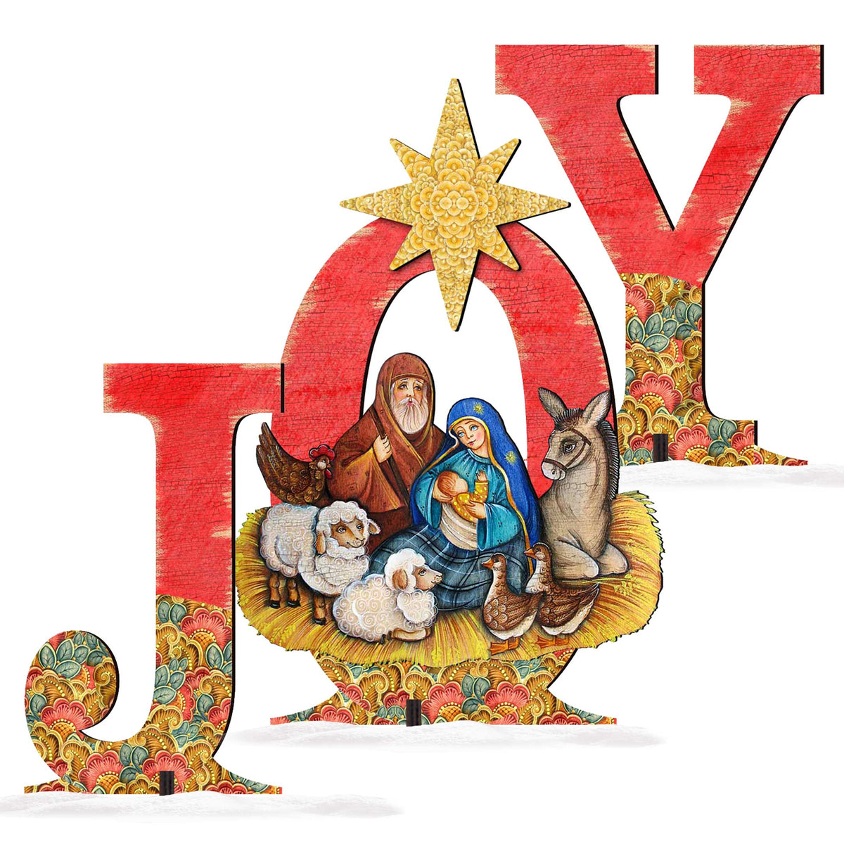 Joy Outdoor Nativity Set