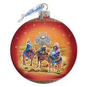 The Journey of the Three Wise Men Glass Ornament Limited Edition